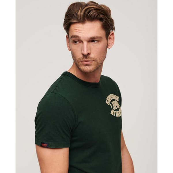Superdry Vintage Athletic Chest Lyhythihainen T-paita Musta L Mies