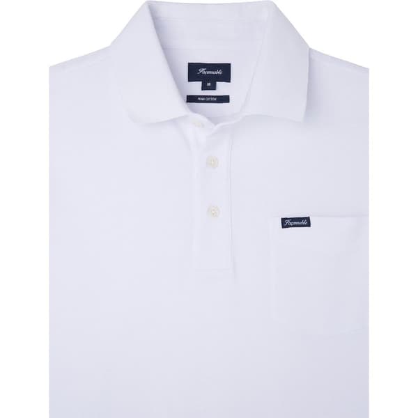 FaÇonnable Pima Pocket Lyhythihainen Pikeepaita Valkoinen 3XL Mies