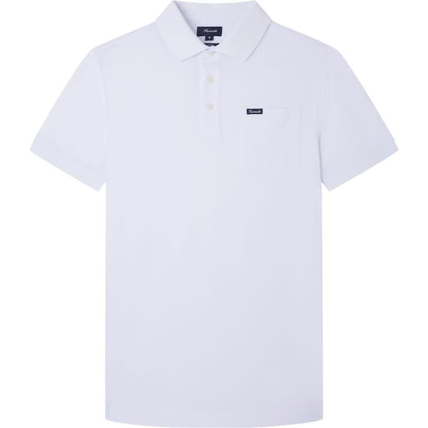 FaÇonnable Pima Pocket Lyhythihainen Pikeepaita Valkoinen 3XL Mies