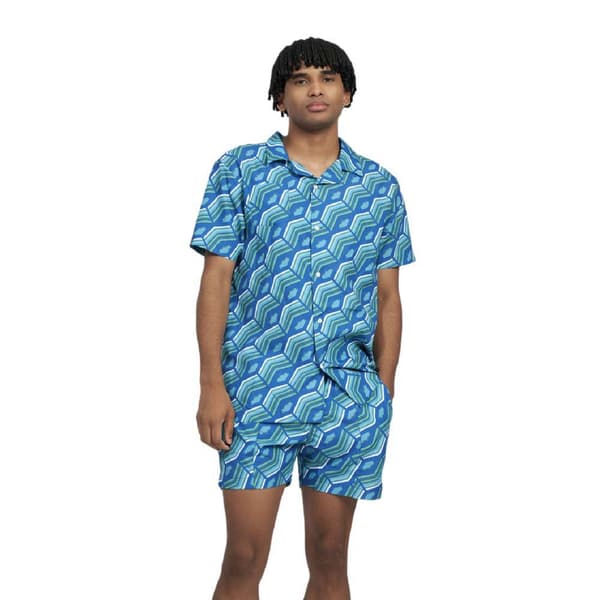 Umbro Printed Kortærmet Skjorte Grøn L Mand