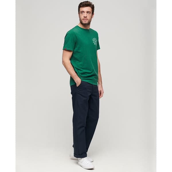 Superdry Athletic College Graphic T-shirt Med Korta ärmar Grönt S Man