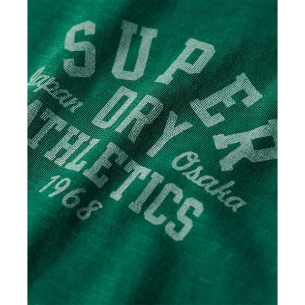 Superdry Athletic College Graphic T-shirt Med Korta ärmar Grönt S Man