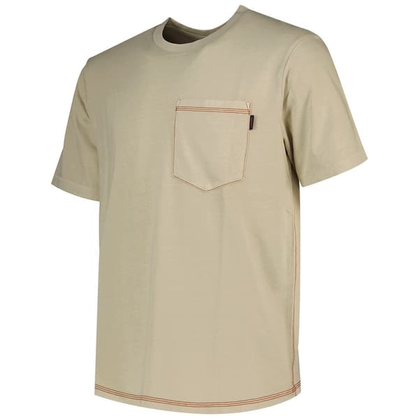 Superdry Contrast Stitch Pocket T-shirt Med Korte ærmer Beige 3XL Mand