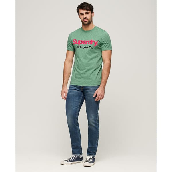 Superdry Core Logo Classic Washed T-shirt Med Korta ärmar Grönt 2XL Man