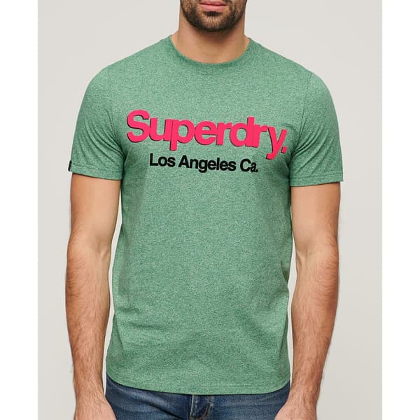 Superdry Core Logo Classic Washed T-shirt Med Korta ärmar Grönt 2XL Man