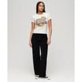 Miniatyrbild 3 av 4: Superdry Neon Motor Graphic Fitted T-shirt Med Korta ärmar Vit L Kvinna