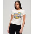 Miniatyrbild 4 av 4: Superdry Neon Motor Graphic Fitted T-shirt Med Korta ärmar Vit L Kvinna
