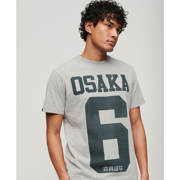 Superdry Osaka Graphic T-shirt Med Korta ärmar Grå S Man