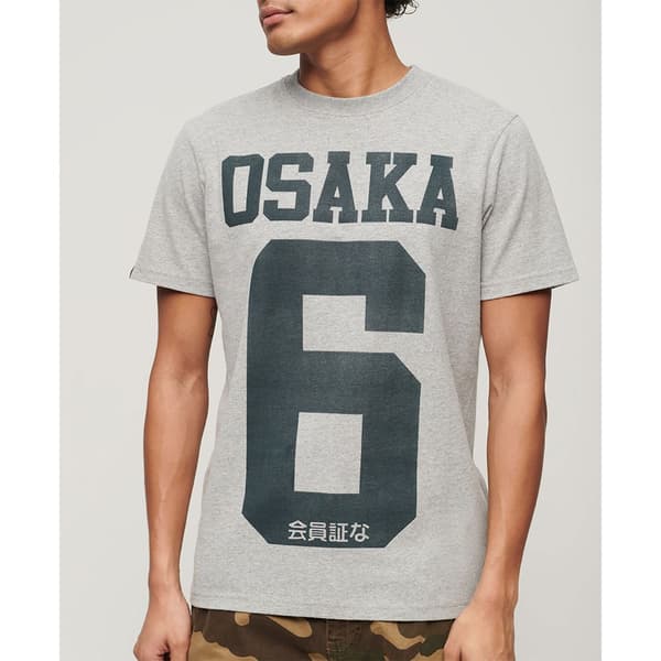 Superdry Osaka Graphic T-shirt Med Korta ärmar Grå S Man