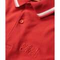 Miniatyrbild 4 av 5: Superdry Sportswear Relaxed Tipped Kortärmad Polotröja Röd S Man