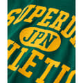 Miniatyrbild 4 av 5: Superdry Varsity Flocked Fitted T-shirt Med Korta ärmar Grönt M Kvinna