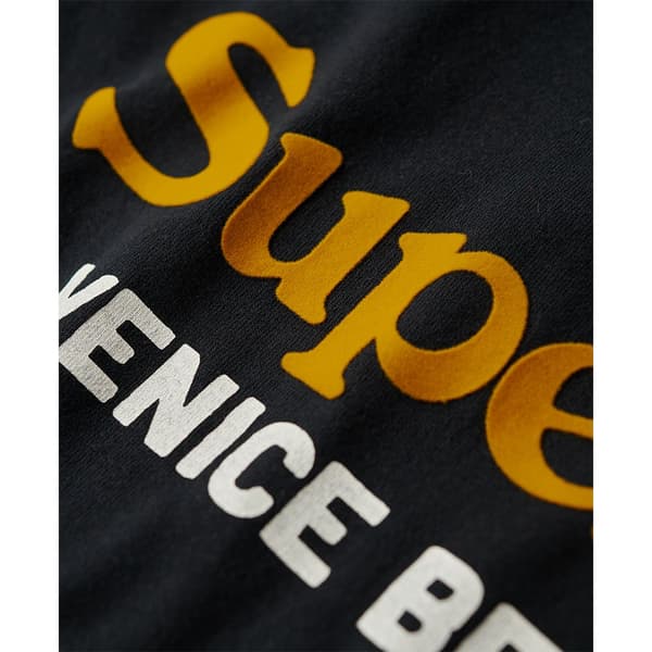 Superdry Venue Duo Logo T-shirt Med Korta ärmar Svart S Man