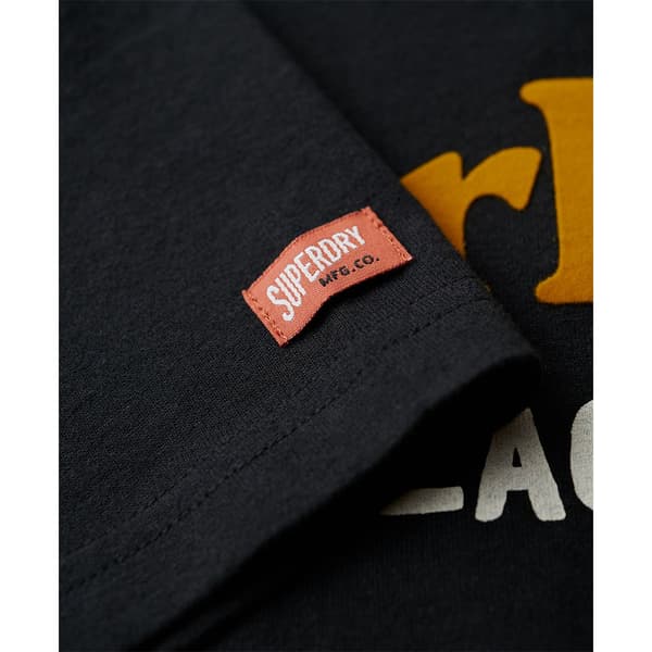 Superdry Venue Duo Logo T-shirt Med Korta ärmar Svart S Man