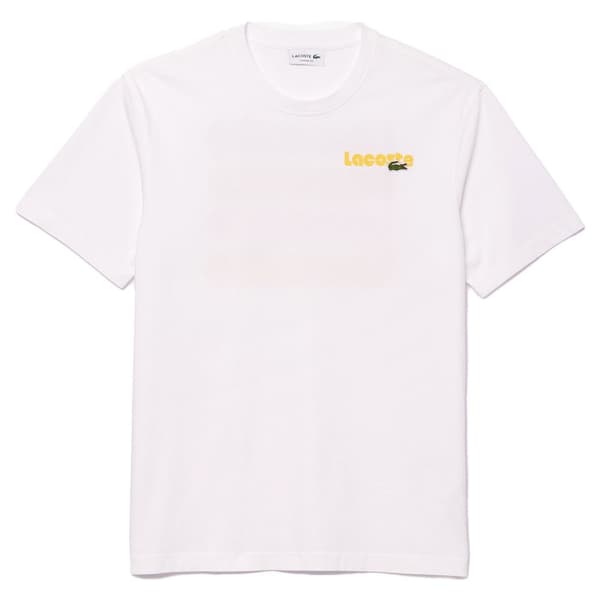 Lacoste Th7544 T-shirt Med Korte ærmer Hvid 4 Mand