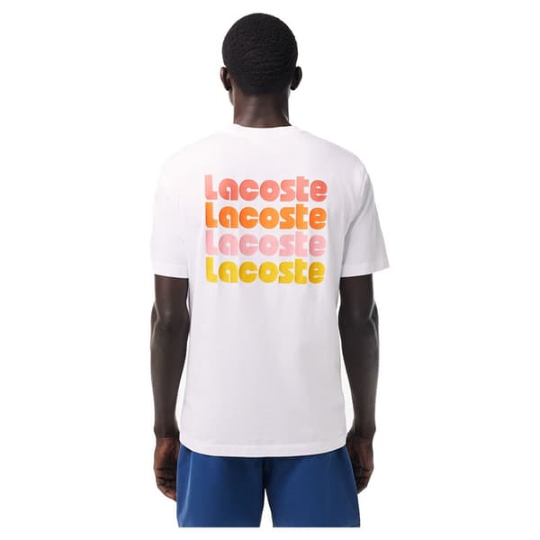 Lacoste Th7544 T-shirt Med Korte ærmer Hvid 4 Mand