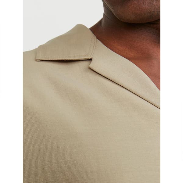 Jack & Jones Aaron Tencel Resort Kortärmad Skjorta Beige L Man