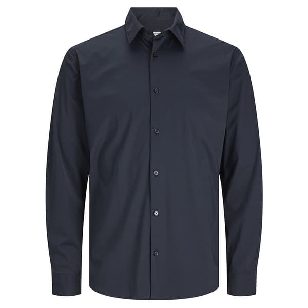 Jack & Jones Active Stretch Slim Skjorte Med Lange ærmer Blå S Mand