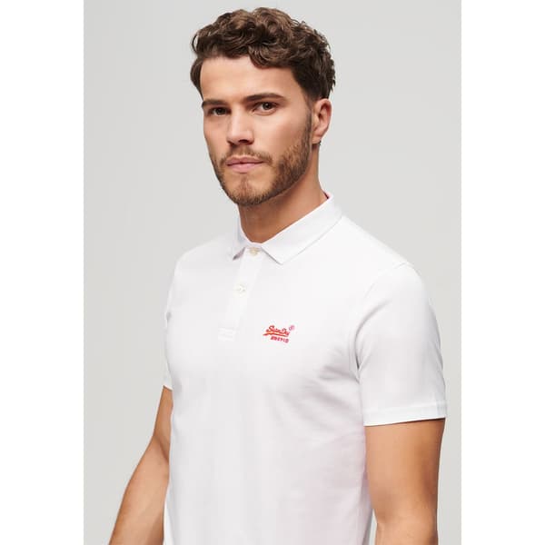 Superdry Essential Logo Neon Kortärmad Polotröja Orange 3XL Man