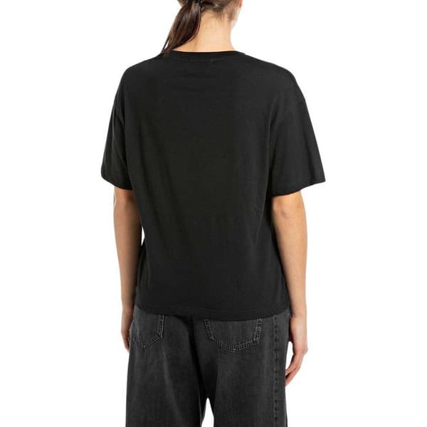Replay W3089d.000.20994 T-shirt Med Korte ærmer Sort S Kvinde