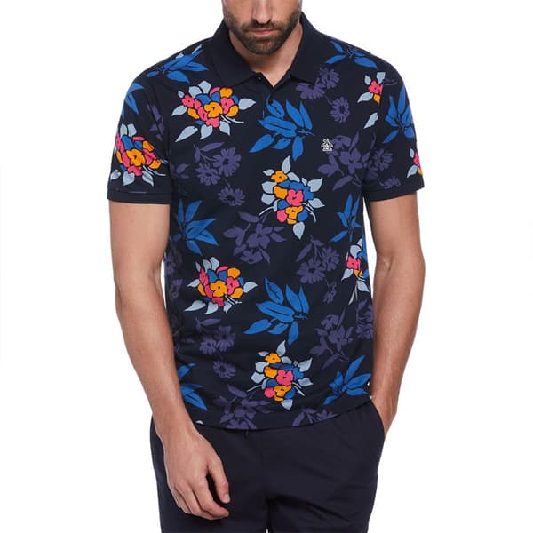Original Penguin Aop Floral Kortärmad Polotröja Flerfärgad L Man
