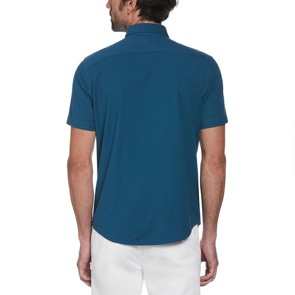 Original Penguin Eco Oxford Kortärmad Skjorta Blå L Man