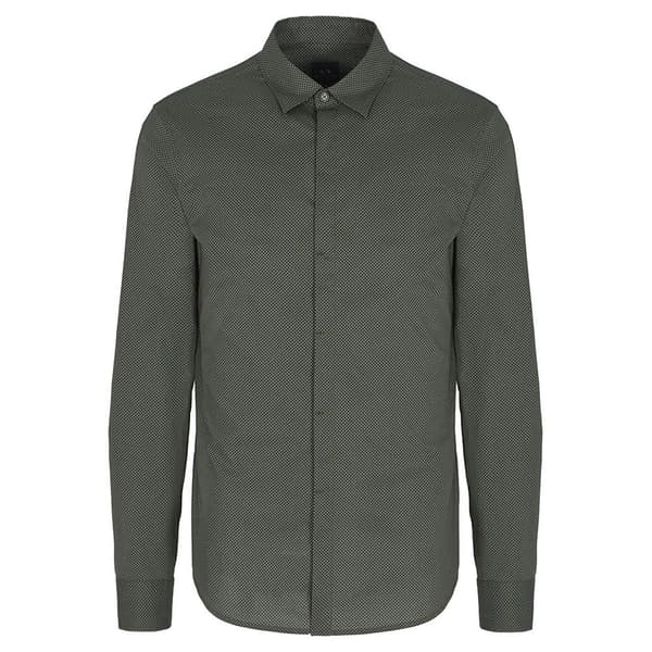 Armani Exchange 6dzc25-zneaz Skjorta Med Långa ärmar Grönt S Man