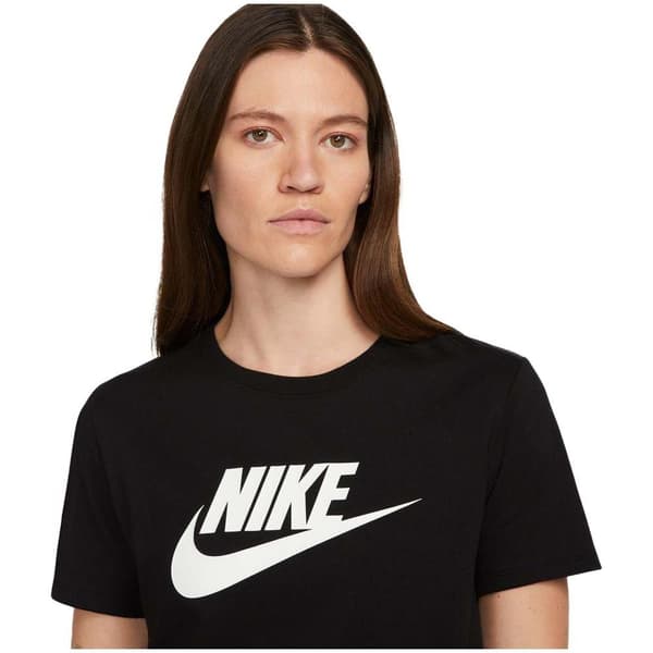 Nike Club T-shirt Med Korte ærmer Sort L Kvinde