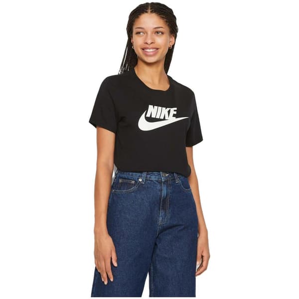 Nike Club T-shirt Med Korte ærmer Sort L Kvinde