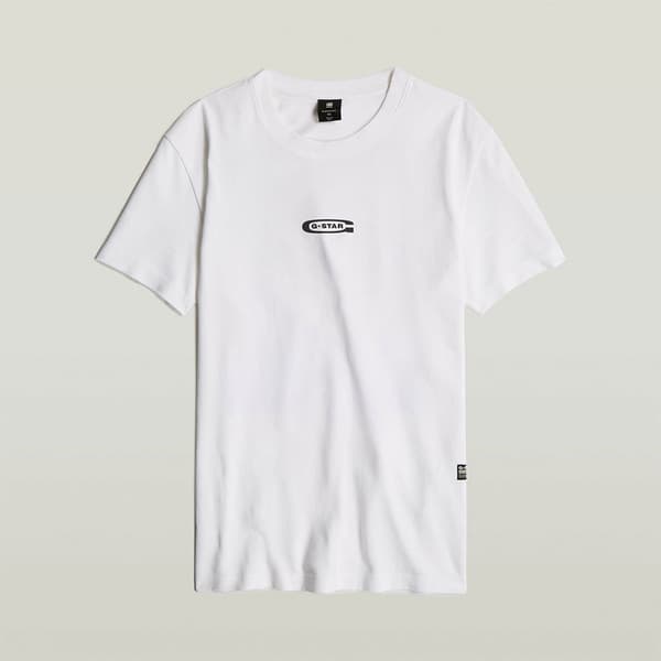 G-star Photo Print R T T-shirt Med Korta ärmar Vit S Man