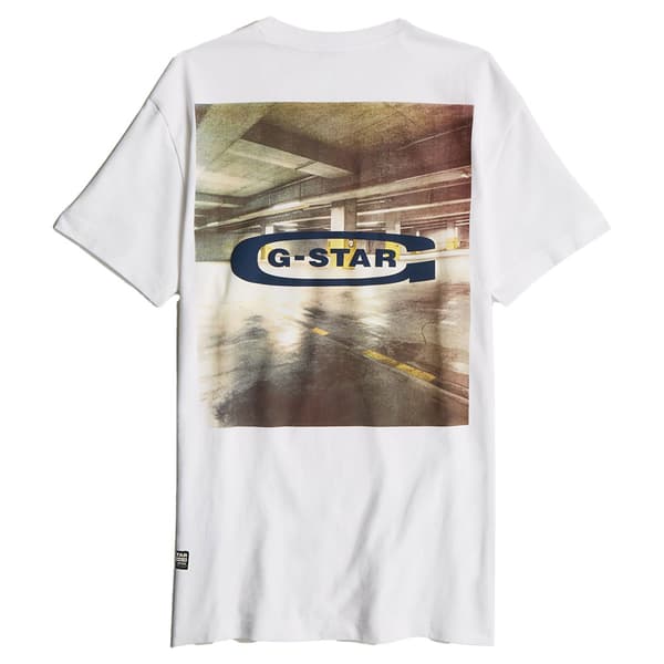 G-star Photo Print R T T-shirt Med Korta ärmar Vit S Man