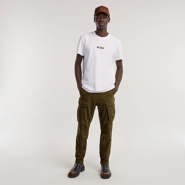 G-star Photo Print R T T-shirt Med Korta ärmar Vit S Man