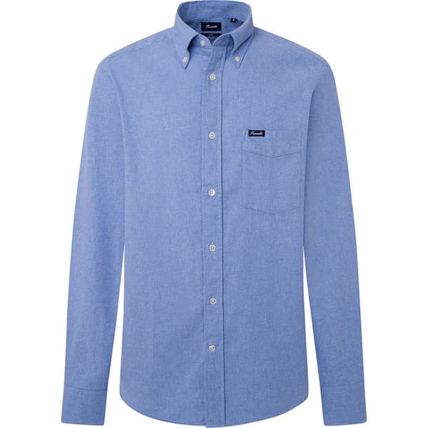 FaÇonnable Fm301863 Skjorte Med Lange ærmer Blå 2XL Mand