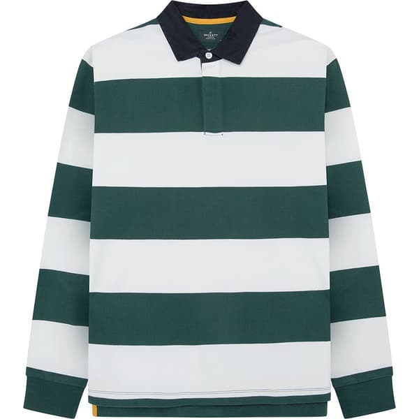 Hackett Rugby Pikétröja Med Lång ärm Grönt,Vit S Man