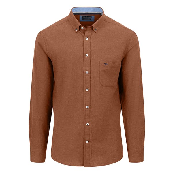 Fynch Hatton 14106040 Skjorte Med Lange ærmer Brun XL Mand