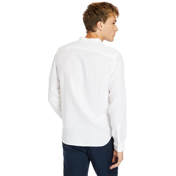 Timberland Mill River Korean Skjorte Med Lange ærmer Hvid M Mand