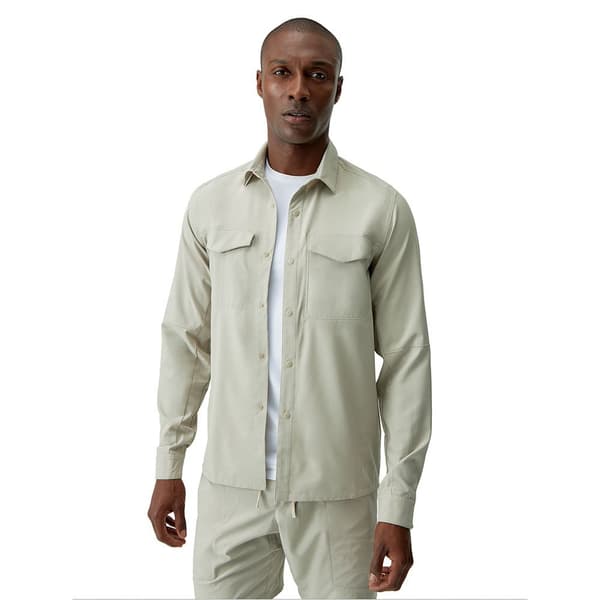 Born Living Yoga Chubut Skjorte Med Lange ærmer Beige S Mand