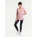 Miniatyrbillede 3 af 3: Lole Everyday Kortærmet V-hals T-shirt Rosa L Kvinde