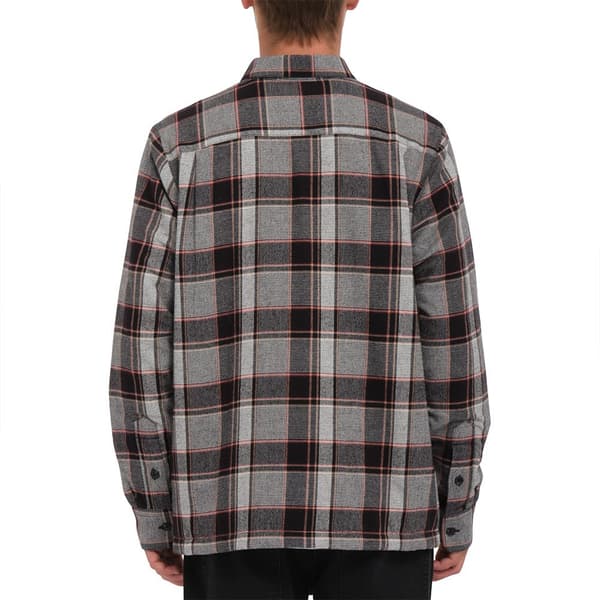 Volcom Brickstone Lined Skjorte Med Lange ærmer Brun XS Mand