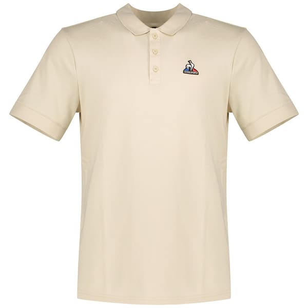 Le Coq Sportif 2320865 Ess N°2 Kortärmad Polotröja Beige S Man