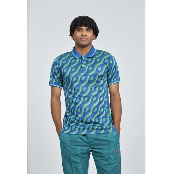 Umbro Jacquard Kortærmet Polo Grøn M Mand