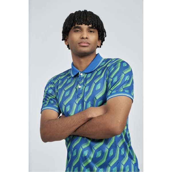 Umbro Jacquard Kortærmet Polo Grøn M Mand