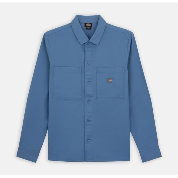 Dickies Florala Skjorta Med Långa ärmar Blå S Man