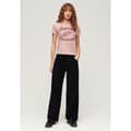 Miniatyrbild 3 av 5: Superdry Archive Kiss Print Fit T-shirt Med Korta ärmar Rosa L Kvinna