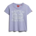 Miniatyrbild 1 av 3: Superdry Archive Kiss Print Fit T-shirt Med Korta ärmar Lila XS Kvinna