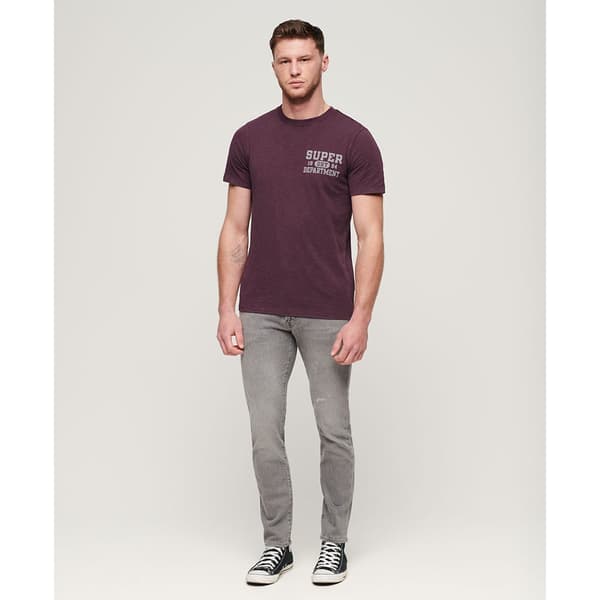 Superdry Athletic College Graphic T-shirt Med Korta ärmar Lila 3XL Man