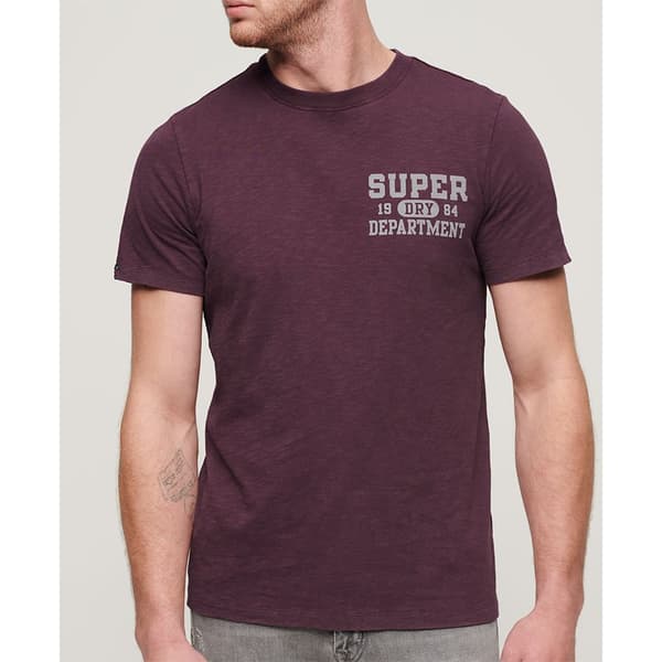 Superdry Athletic College Graphic T-shirt Med Korta ärmar Lila 3XL Man