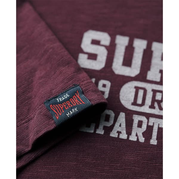 Superdry Athletic College Graphic T-shirt Med Korta ärmar Lila 3XL Man