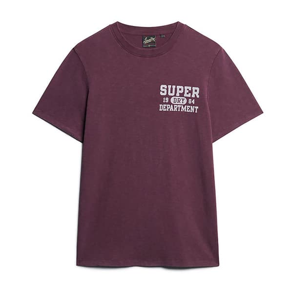 Superdry Athletic College Graphic T-shirt Med Korta ärmar Lila 3XL Man
