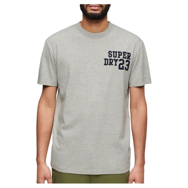 Superdry Embroidered Superstate Ath Logo T-shirt Med Korta ärmar Grå 3XL Man