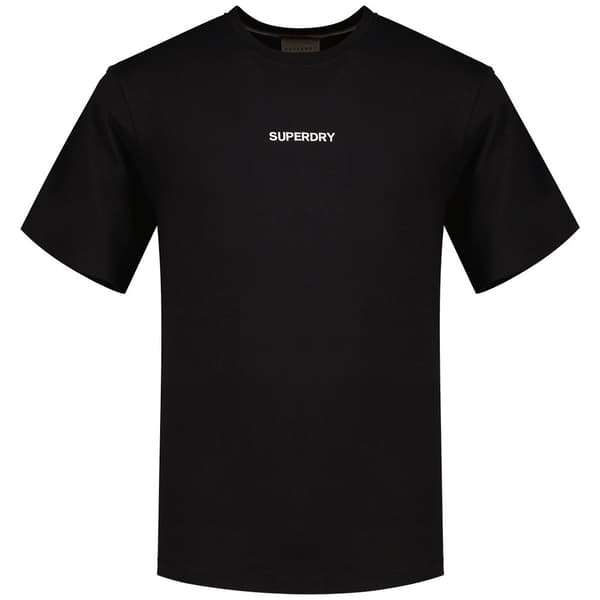 Superdry Micro Logo Graphic Loose T-shirt Med Korta ärmar Svart M Man